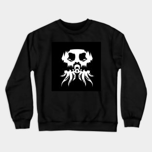 Black spooky skull octopus vector illustration Crewneck Sweatshirt